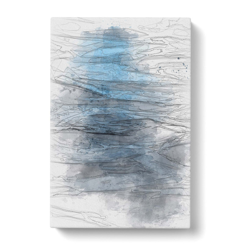 Dark Water In Abstract - Wrapped Canvas Print, 50cm H x 35cm W x 3cm D