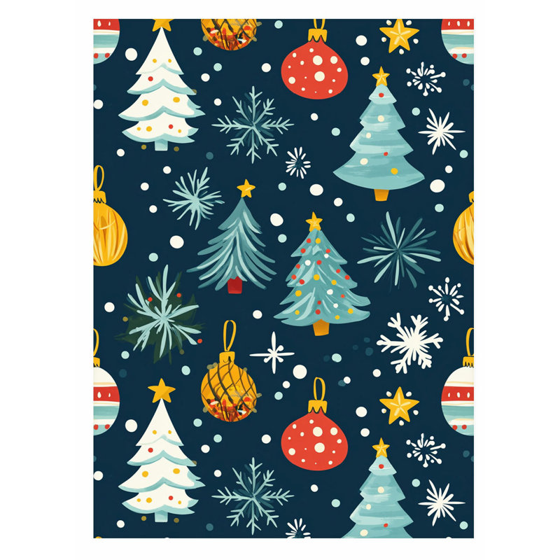 «Holiday Christmas Tree Dreams III», reproduction d'art moderne sans cadre