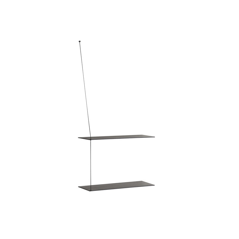 Stedge Shelf (60 Cm), Black, 47.2" H x 23.6" W x 8.7" D