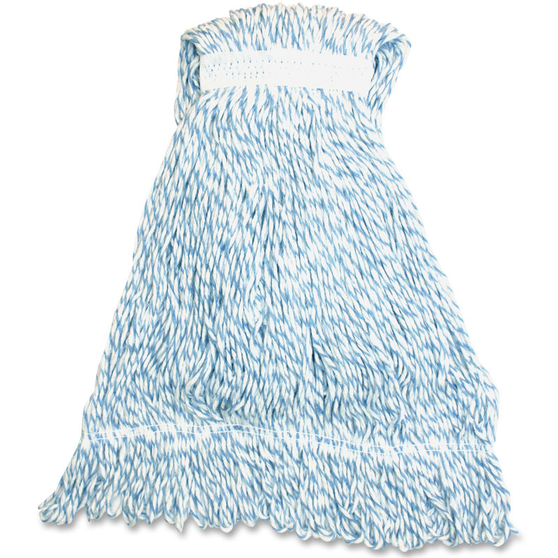 Tête de balai à rayures bleues, H 19,8 po x l 11,6 po x P 9,3 po