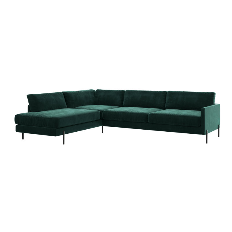 Justin Corner Sofa, Right Hand Facing, Green