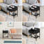 Table de chevet avec station de charge, table de chevet à 2 niveaux avec tiroir et tablette de rangement, table de bout compacte pour la chambre à coucher et le salon, assemblage facile