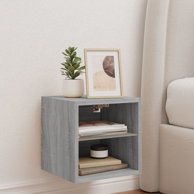 Baukus Unfinished TV Stand for TVs up to 24", Grey Sonoma
