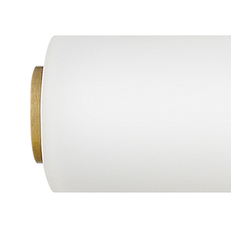 Aiden Integrated LED Bath Vanity Bar w/ Etched White Glass, Lacquered Brass