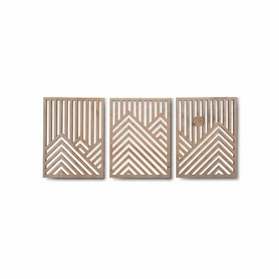 3 Piece No Frame Print