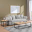 Table basse industrielle moderne avec structure robuste et plateau de table très épais-507642477