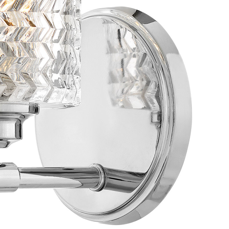 Steel Armed Sconce, Chrome