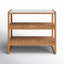 Desserte en bois massif de 39,4 po Brecken