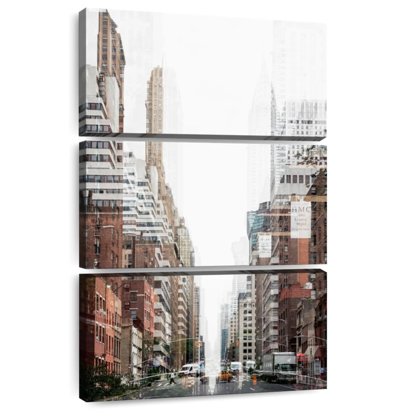 Masam Urban Abstraction - New York, H 65 po x l 42 po