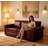 Chesterfield King Pull Out Sofa Bed, 3-In-1 Faux Leather Convertible Sleeper With Nailhead Trim & Rolled Arm, Multi-Functional And Stylish-66163229