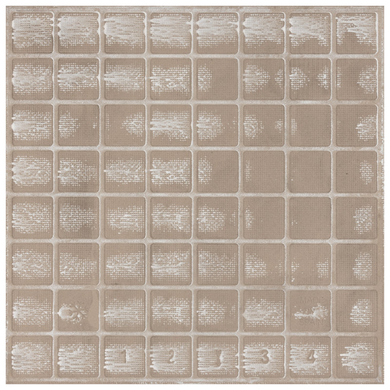 Farnese Aventino 11.5" x 11.5" Porcelain Patterned Wall & Floor Tile, Humo