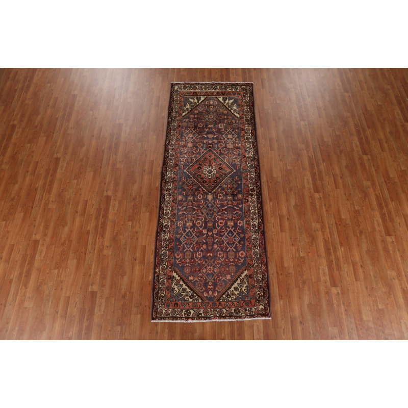Tapis de couloir rétro en laine Hamedan
