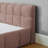 Bedroom Residential Use Platform Bed, Warm Pink Chenille Upholstered California King Solid Frame No Box Spring Needed-1801070173-1801070171