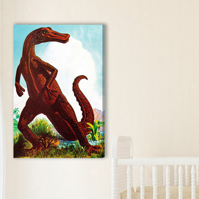 Dinosaur - Graphic Art on Canvas