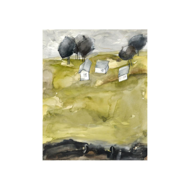 Green Land I Painting by Elena Carlie, Plexi, 30" H x 24" W