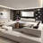 Coffee Table with Saddle Leather Surface