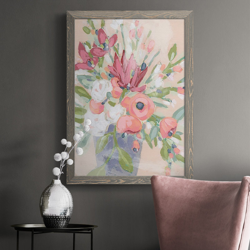Blush Array II " Blush Array II " Print, 37.5" H x 27.5" W x 1" D, Gray