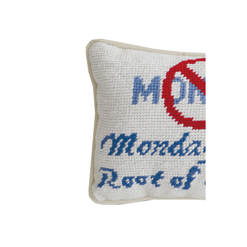 The Root Needlepoint Petite Throw Pillow
