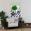Cozy Cat, lecture, coin, chat, plante, art mural-1335185299