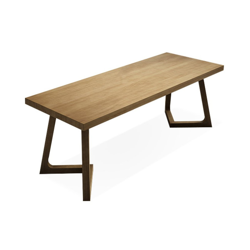 Bureaux rectangulaires en bois massif brun, H 29,53 po x l 62,99 po x P 23,62 po