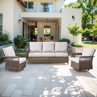 Anferney 5 - Person Outdoor Seating Group with Cushions by Bay Isle Home
