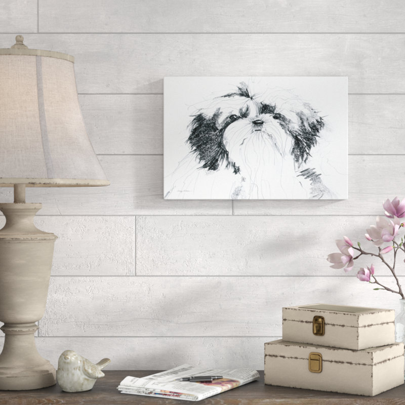 Flora Sitting Pretty by Avery Tillmon - Wrapped Canvas Print, 30cm H x 46cm W x 3.8cm D