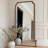 French Vintage Bamboo-Pattern Floor-Mounted Full-Length Mirror In High Definition-118377227