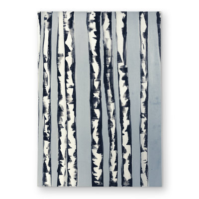 Small Birch Trees - Blue Outdoor Area Rug for Home Decor