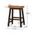 Wood 24" SADDLE STOOL-1878361186-1878361187