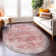Labarbera Machine Washable Red/Gray Non-Slip Backing Area Rug