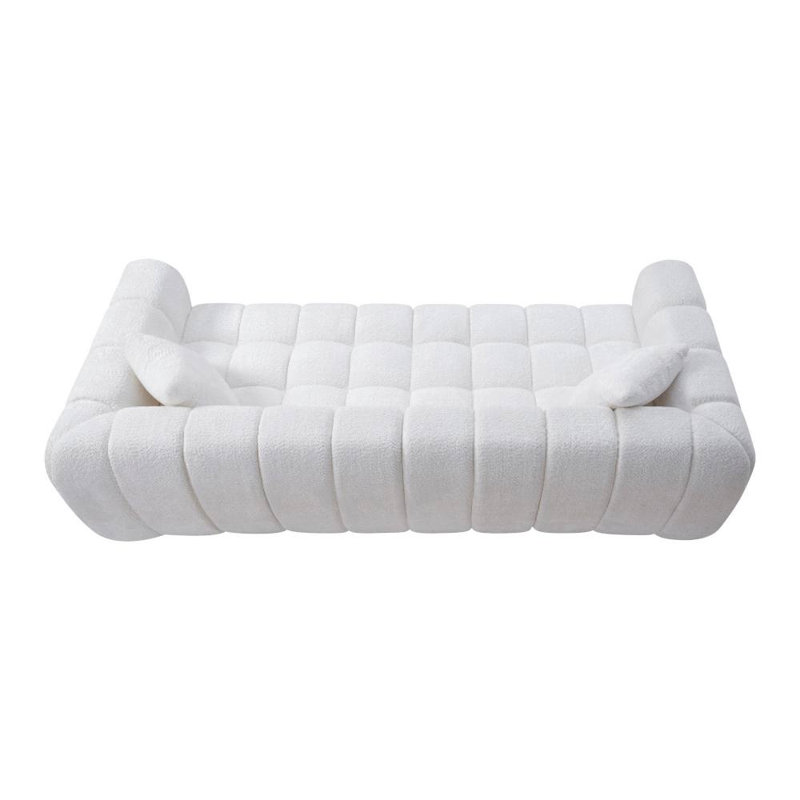 Canapé Cloud Compressé (blanc), Boucle blanc