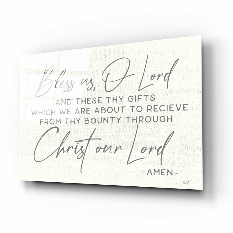 Bless Us - impression sans cadre, H 12 po x l 16 po x P 0,13 po