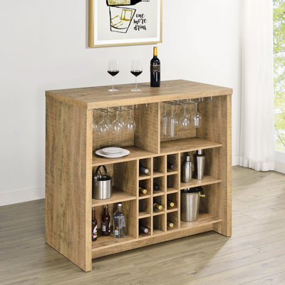 Buffet en bois, bar autoportant pour la cuisine et la salle à manger
