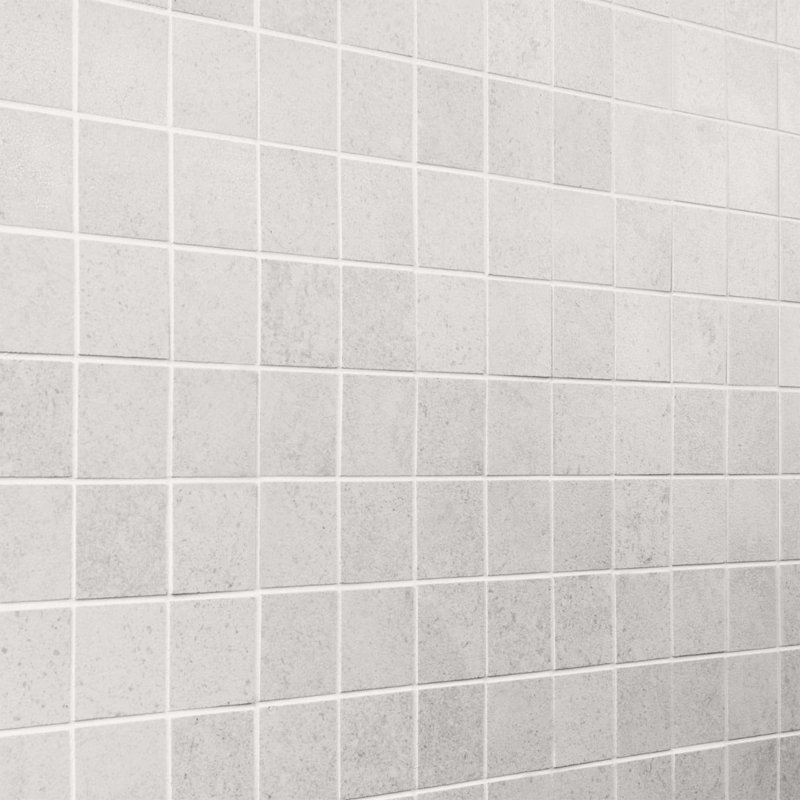 New Rock 2X2 Matte Porcelain Mosaic, Perla White