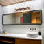 Éclairage pour meuble-lavabo texturé bronze café avec abat-jour en verre transparent-1959730804-1963212879