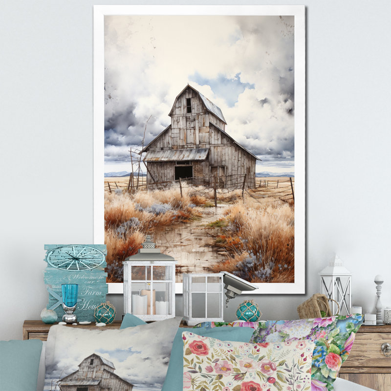 Bomford Barn Shades Of Resilience II sur toile, H 20 po x l 12 po x P 1 po, Cadre photo blanc