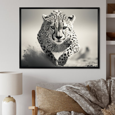 «Afrique Cheetahs Speed», reproduction d'art sur toile