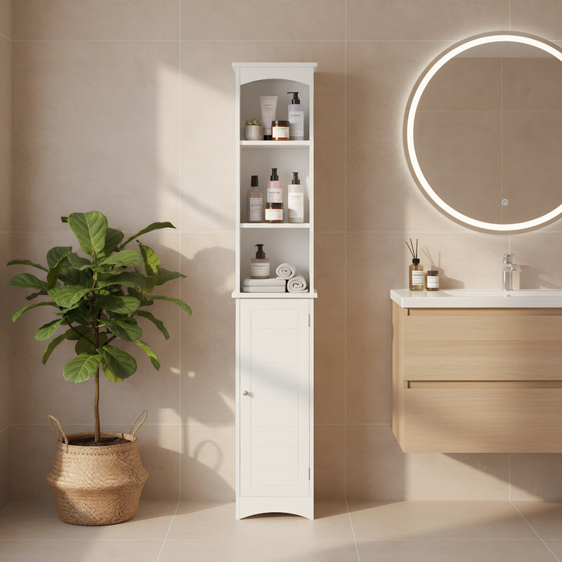 Armoire de rangement haute de 64,17 po avec tablettes réglables