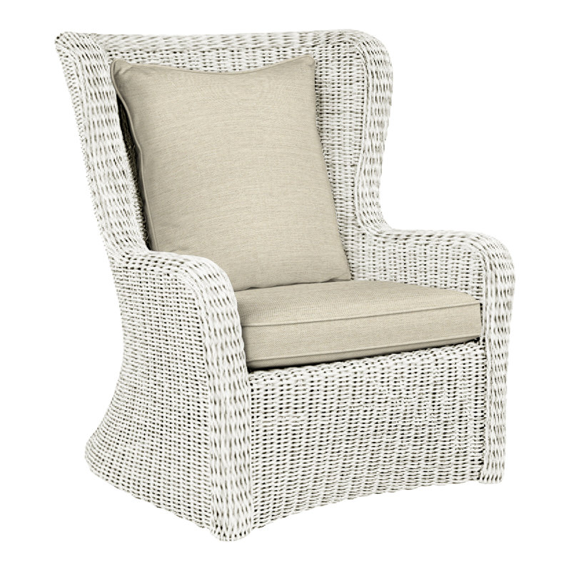 Sag Harbor Outdoor Lounge Chair, Sag Harbor Classic White, Oat