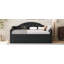 Lit de jour simple rembourré capitonné avec couchette, canapé-lit en velours avec ports USB et ports de charge de type C, aucun sommier nécessaire-1511780221