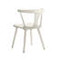 Chaise de salle à manger rustique en bois massif 2 pièces de style rétro, de couleur blanche et facile à assembler pour les pièces-824277745