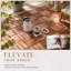 Dalles de terrasse emboîtables en bois d'acacia, motif à damier, pour revêtement de sol extérieur, imperméables et faciles à installer.