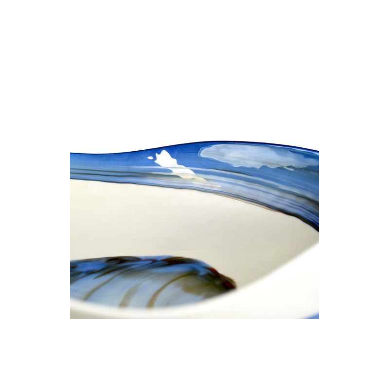 Murano Glass Specialty Vessel Bathroom Sink, Marina