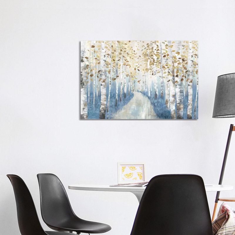 New Path I, H 26 po x l 40 po x P 1,5 po, Toile tendue, Pas de tapis