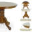3 Piece Dining Table Set, 2 Solid Wood Yumiko Chairs w Rolf Round Dining Table, Kitchen Set for Two, Dining Room Set-120850773