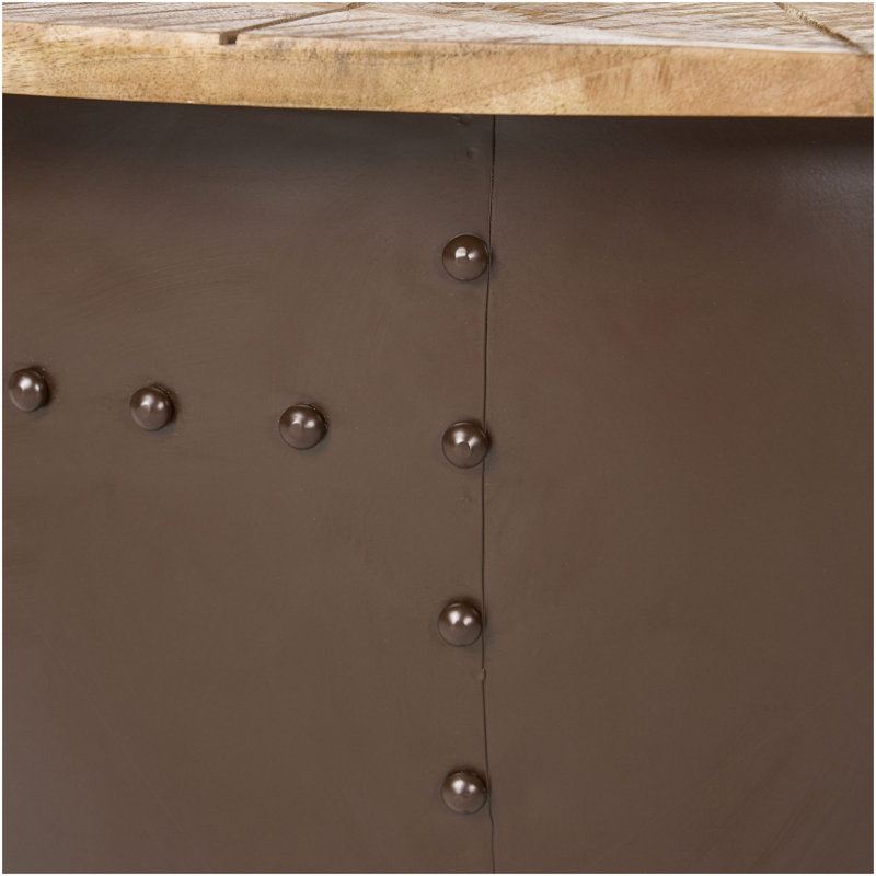 Table basse en bois et fer