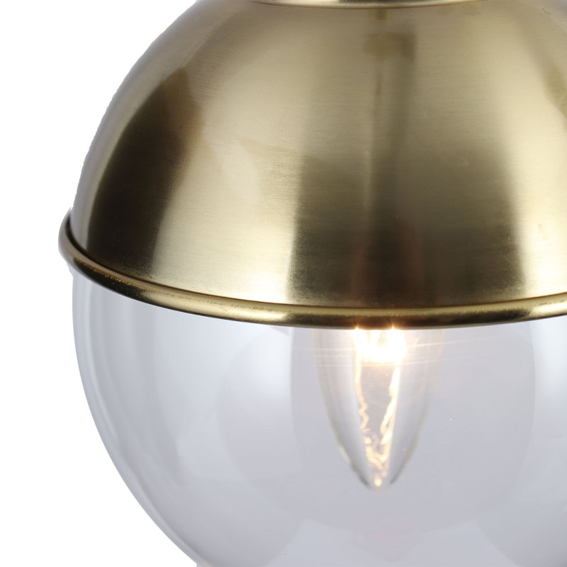 Luminaire suspendu en forme de globe à 1 lumière Mariellen