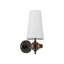 Solid Wood and Iron Armed Sconce