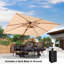 Parasol rectangulaire 12 'x 9' avec base Avalynn-538973392