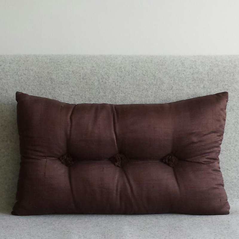 Choi Rectangular Cushion, Chocolate